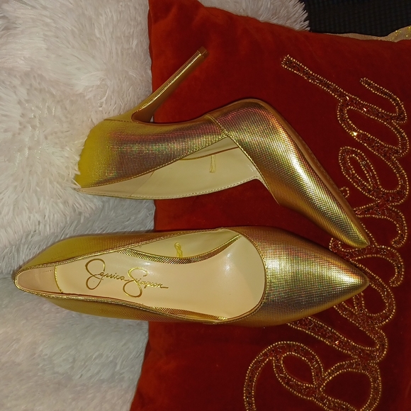 Jessica Simpson Shoes Jessica Simpson Gold Shoes Poshmark